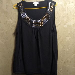 Dressbarn sleeveless dressy blouse